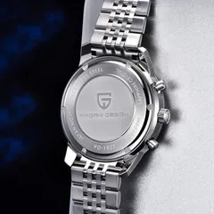 Pagani Design PD-1827 solid caseback engraved "Stainless steel, Sapphire crystal, 100M, PD-1827, Japan movt"
