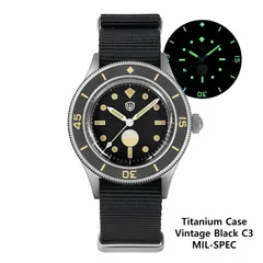 Watchdives WD50Ti titanium MIL-SPEC with humidity indicator dial