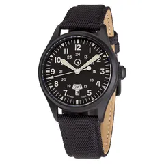 Islander Mitchel DAY-T with black dial in a black DLC case