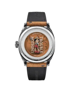 Undone Terra GMT Disney Pinocchio caseback printed with Pinocchio, "Limited Edition" and "000 / 200"