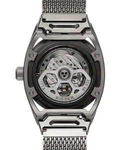 Kieser Design tragwerk2.0 BLACK display caseback with skeletonized tantalum rotor