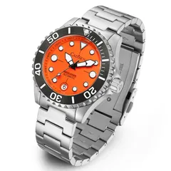 Cadisen C8232 with orange dial and black bezel
