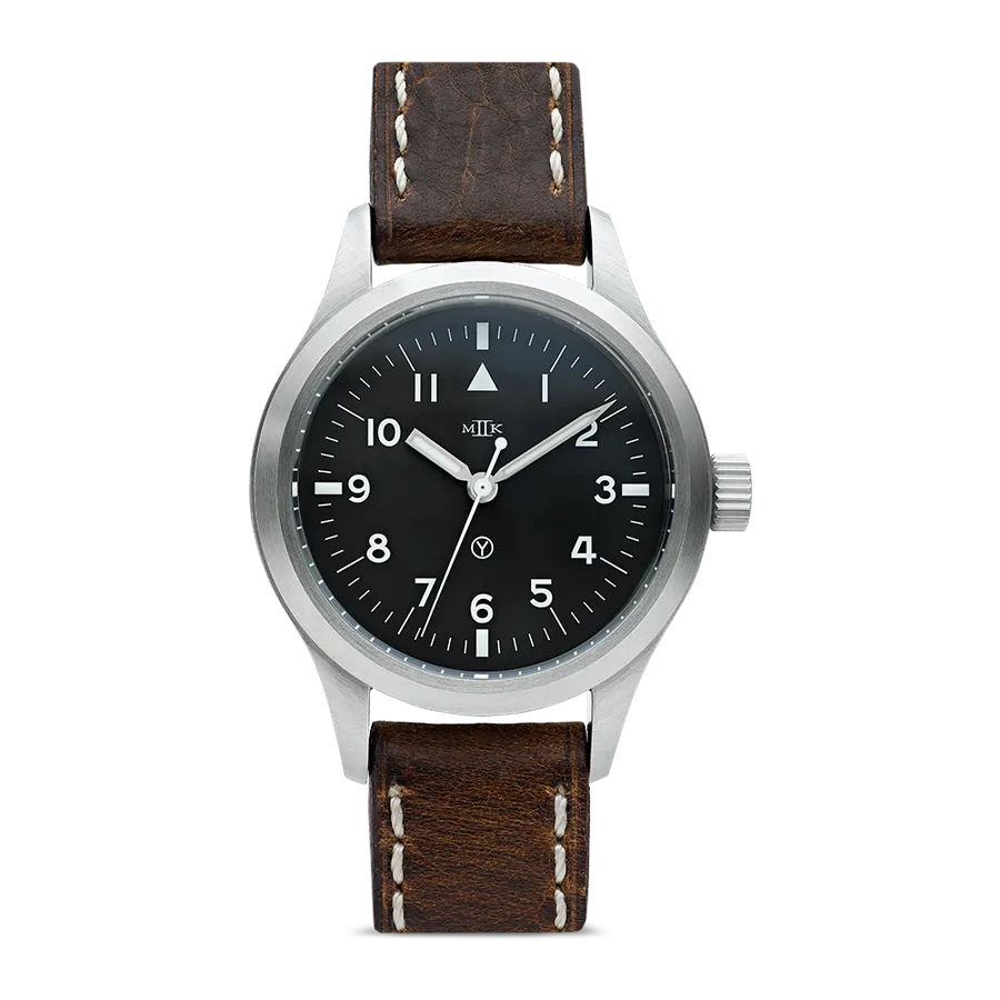 MKII Hawkinge Type 48 Non-date on a dark brown leather strap
