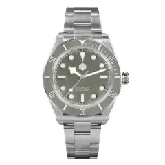 San Martin SN008-G with grey dial and grey bezel on bracelet