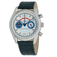 Islander DPA Mecha-Quartz Chronograph with white dial and blue subdials