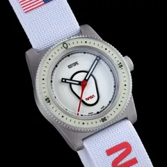 Isotope Hydrium NASA, off-white dial, white strap