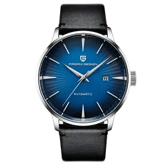 Pagani Design PD-2770 with blue dial on black leather strap