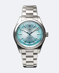 Beaucroft Element with glacial blue gradient with sunburst finish dial on steel bracelet
