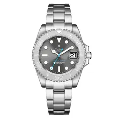 Cadisen C8210 with grey dial and light blue seconds hand