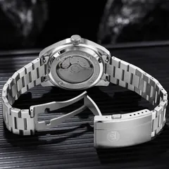 AddiesKIN K010 exhibition caseback and the fold-over clasp with micro-adjust holes