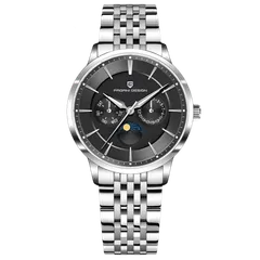 Pagani Design PD-1795 with black dial on steel bracelet