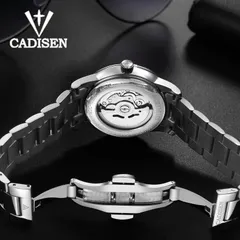 Cadisen C1032M display caseback and butterfly clasp