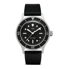 MKII Stingray II Keroman Date with aluminium bezel inlay on a black rubber strap