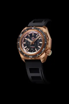 Zelos Hammerhead 2 in bronze, meteorite dial and meteorite bezel insert