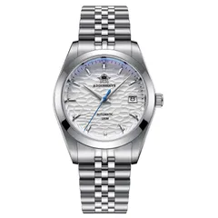 Addiesdive AD2118 with white wave-textured dial
