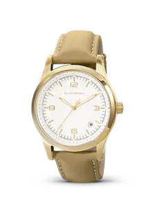 Elliot Brown Kimmeridge Piano White, Gold PVD
