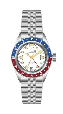 Imperial Oceanguard GMT, Jet Wash white dial, Pepsi bezel (render)