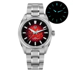 Watchdives WD0003C Elementum with red gradient ice-crack dial