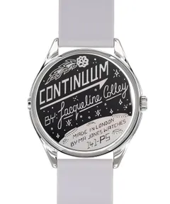 Mr Jones Continuum caseback printed with the title, artist's name and 141-P5