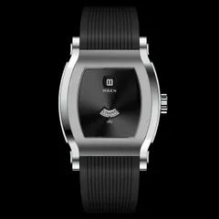 MAEN x Nico Leonard Grand Tonneau Jump Hour MNL.01 with black sunray dial