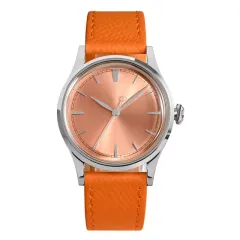 San Martin SN0101-G-A automatic with sunray salmon dial