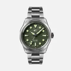 Christopher Ward C65 Dune Aeolian, Marram Green on Bader bracelet