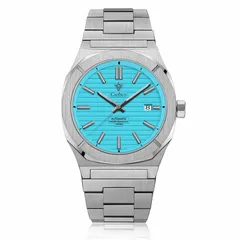 Cadisen C8200 with turquoise striped dial