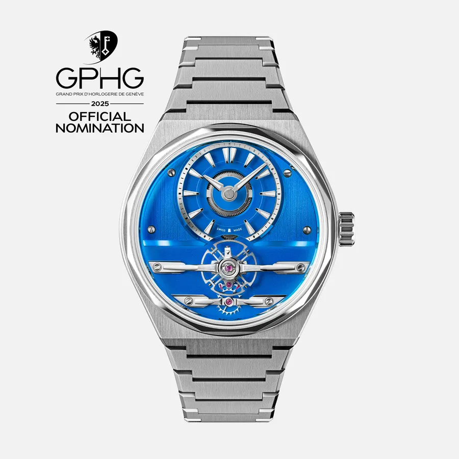 Christopher Ward The C12 Loco, Pasadena Blue on steel bracelet