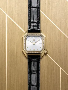 March LA.B Lady Mansart Diamants Or, 5-micron gold-plated case, diamond-set bezel