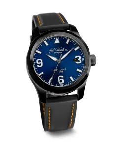 JS Watch Co. Reykjavik Sif N.A.R.T. 1948 Black Case, Blue Dial