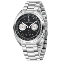 Pagani Design PD-1782 with black dial on steel bracelet