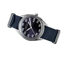 ELKA X03-0902, blue dial, on dark blue NATO strap