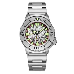Addiesdive AD2103 skeleton with red chapter ring