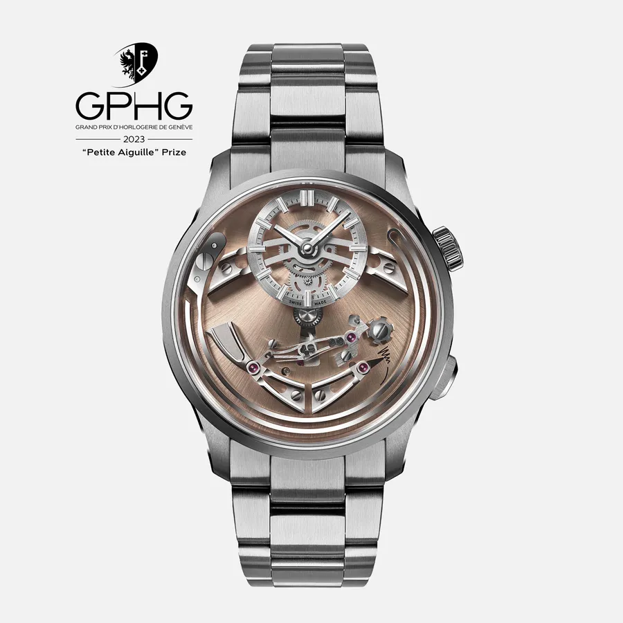 Christopher Ward C1 Bel Canto, Rosa dial on Bader bracelet