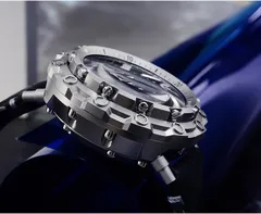San Martin SN0025-JS titanium case, side view