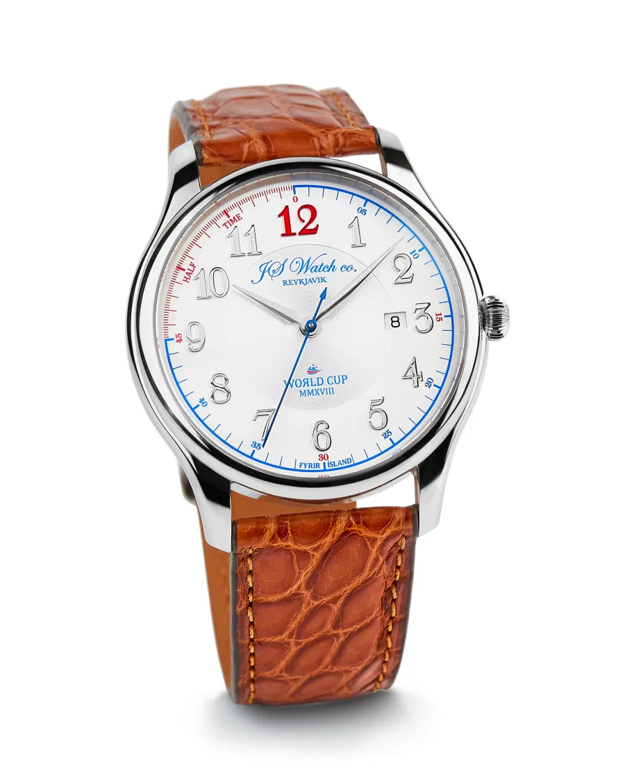 JS Watch Co. Reykjavik World Cup MMXVIII, galvanic silver dial