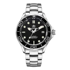 Addiesdive AD2106 with glossy black dial, white lume and white bezel numerals