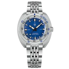 Pagani Design PD-1719 diver with blue dial on beads-of-rice bracelet