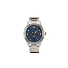 Oak & Oscar Humboldt 12-hr, navy sandwich dial, on steel bracelet