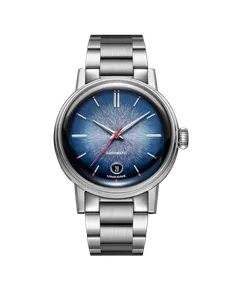Undone Enamel Azura on the steel bracelet
