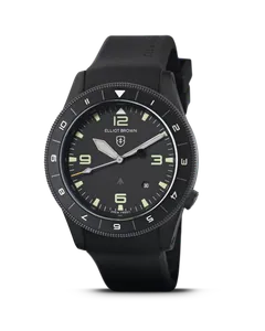 Elliot Brown Holton Black, 12-Hour Bezel