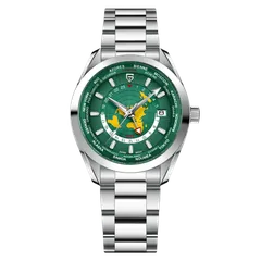 Pagani Design PD-1788 GMT with green world-map dial