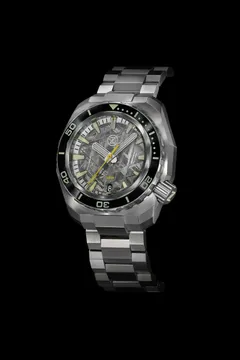 Zelos Hammerhead Titanium 1000m, meteorite dial, black ceramic bezel