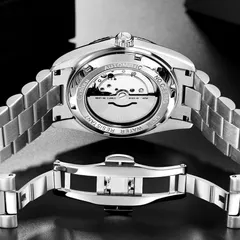 Cadisen C8185 display caseback and butterfly clasp