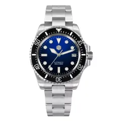 San Martin SN0111-G-A3 with black-to-blue gradient dial and sword hands