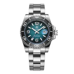 Addiesdive AD2513 "Peacock Blue" with teal-to-black textured dial
