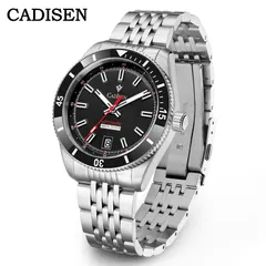 Cadisen C8237 with black dial and red seconds hand