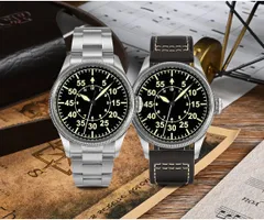 San Martin SN033-G with Type B dials on bracelet and leather strap