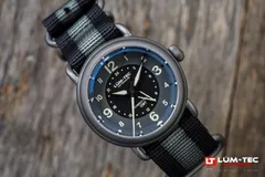 Lüm-Tec Combat Field X6 Titanium GMT, angled view
