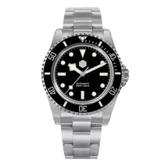 San Martin SN006-G-B2 with black dial and snowflake hands
